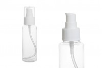 Plastična PET flašica 100mL za kreme sa pumpicom i zatvaračem - 12 kom